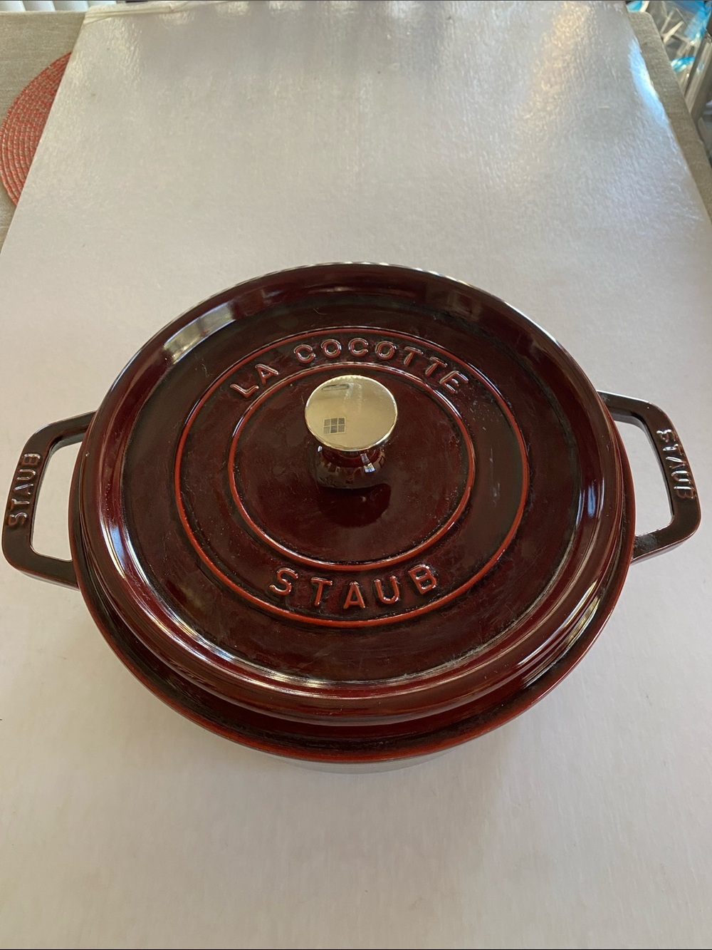 Staub La Cocotte #24 Grenadine 4 Qt Enameled Cast Iron Dutch Oven France